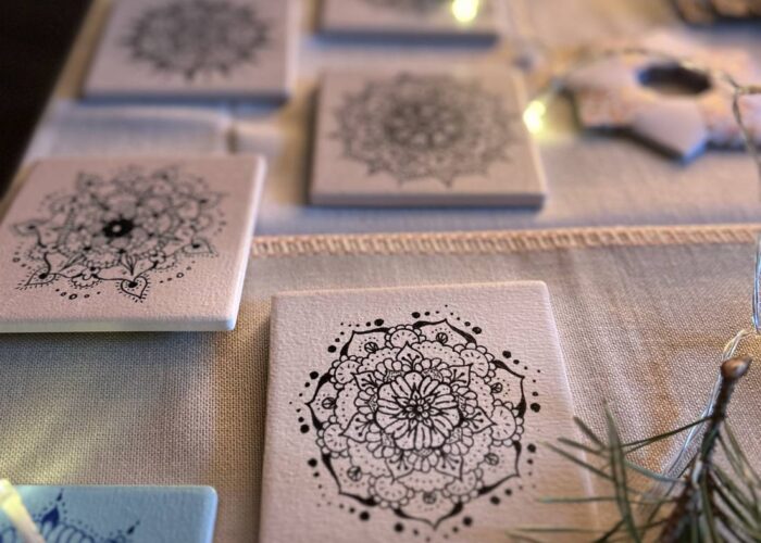 Mandala Untersetzer Marktstand