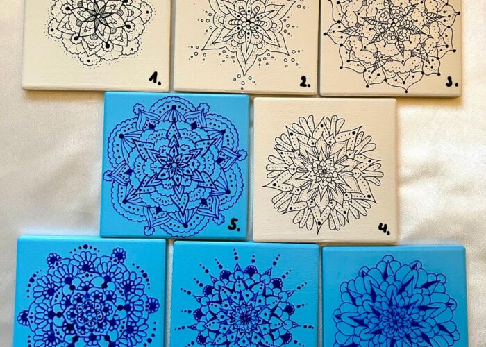 Mandala Untersetzer Keramik